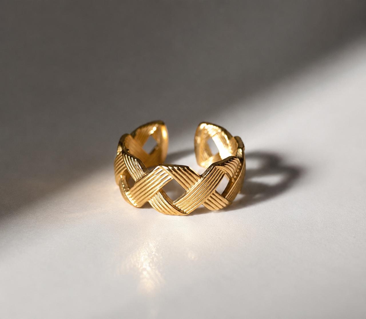 Anillo Trenza Dorada, fotografía 1