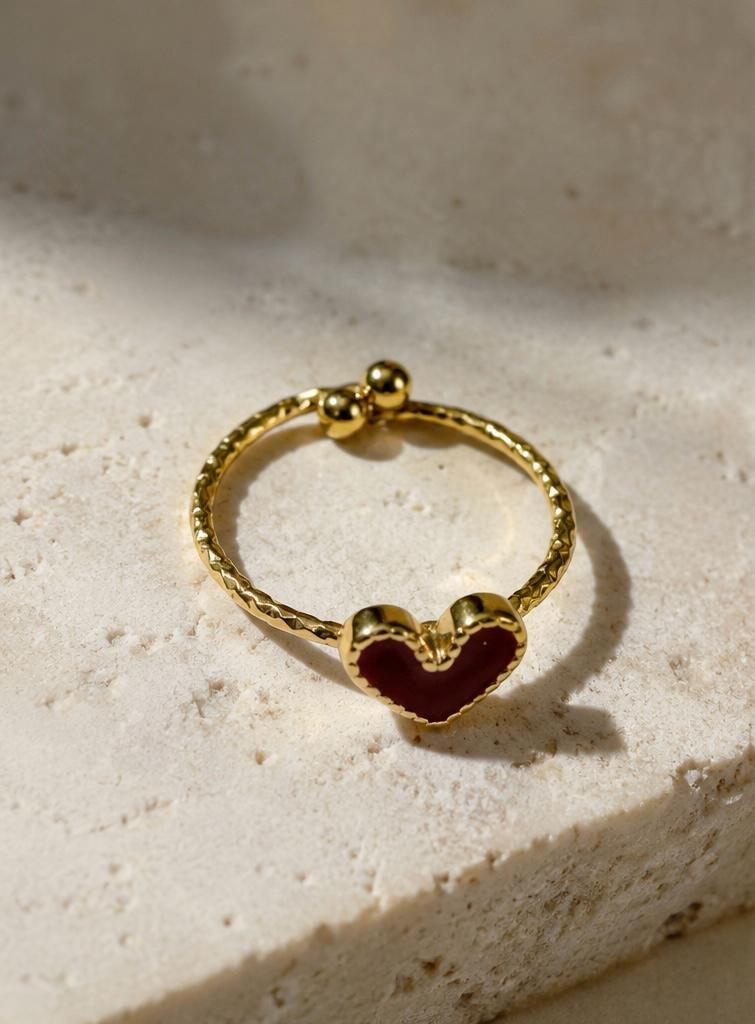 Anillo Corazón Vintage, fotografía 1