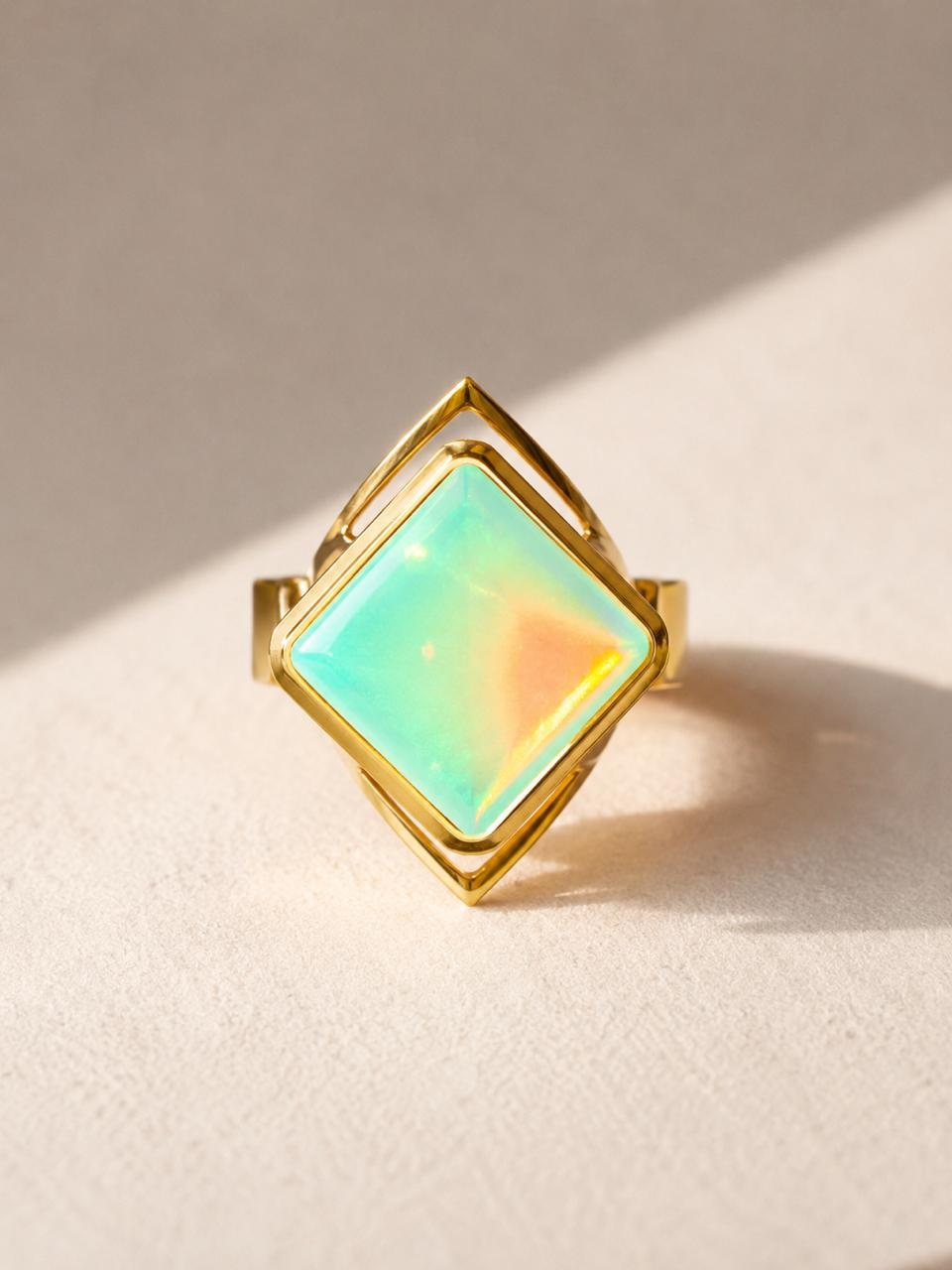 Anillo Aurora Turquesa, fotografía 1