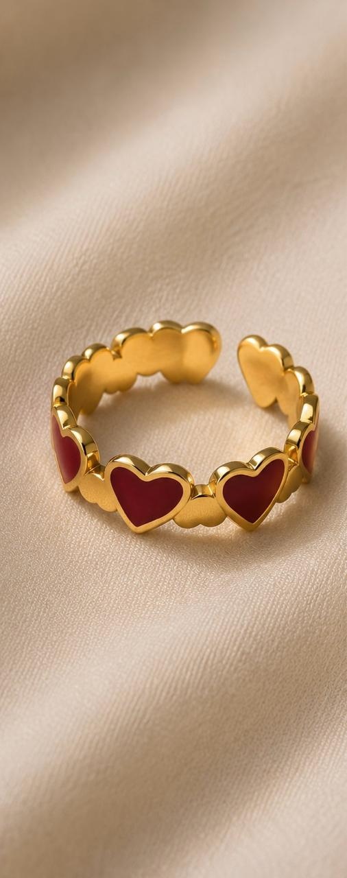 Anillo Corazones Carmesí, fotografía 1