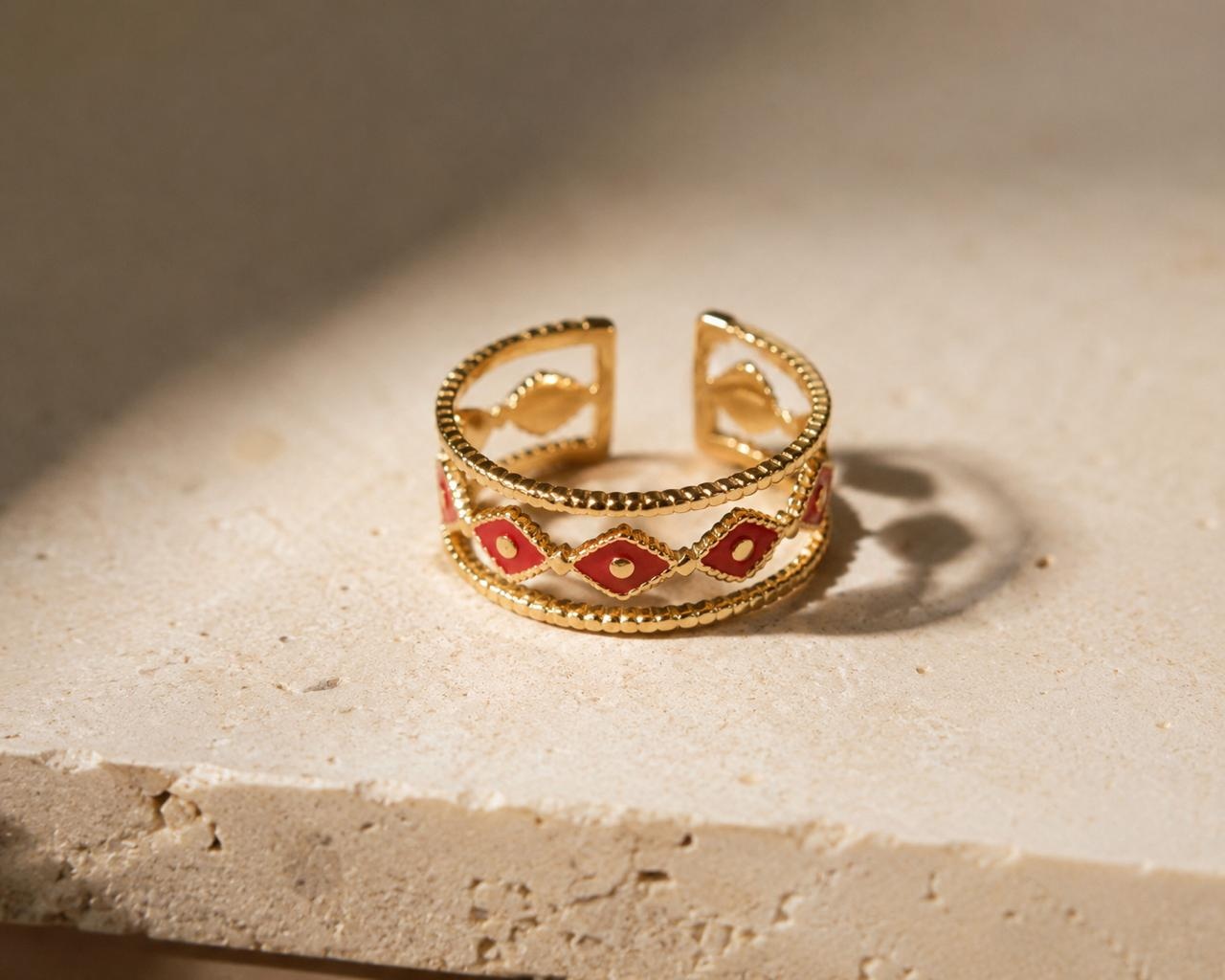Anillo Mosaico Rojo, fotografía 1
