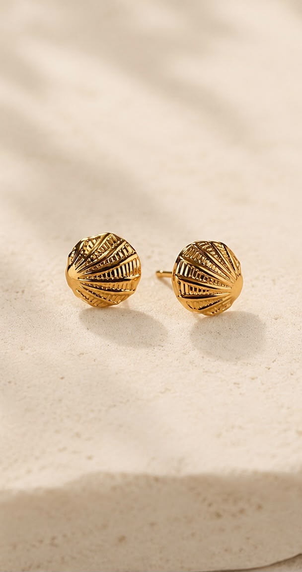 Aretes Concha Dorada, fotografía 1