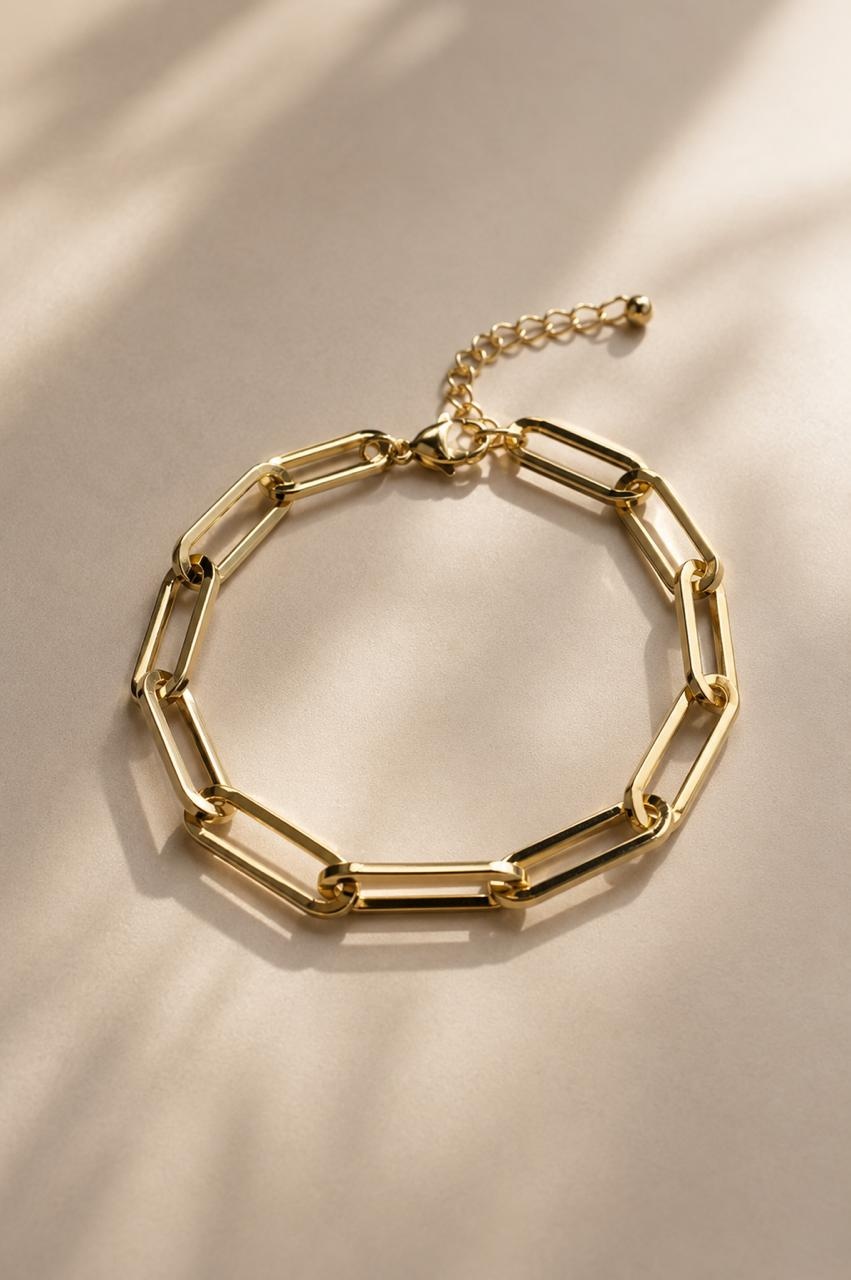 Pulsera Eslabones Dorados, fotografía 1