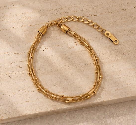 Pulsera Doble Cadena, fotografía 1