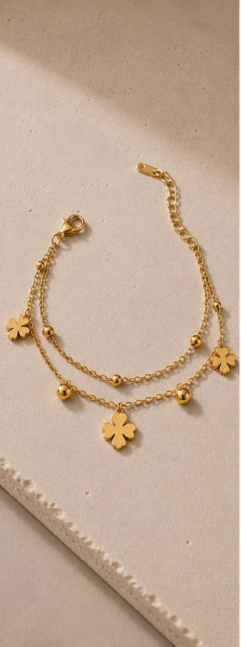 Pulsera Tréboles Dobles, fotografía 1