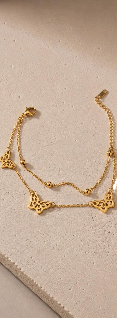 Pulsera Doble Mariposa, fotografía 1