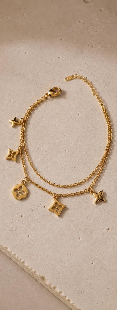 Pulsera Trébol y Estrellas, fotografía 1