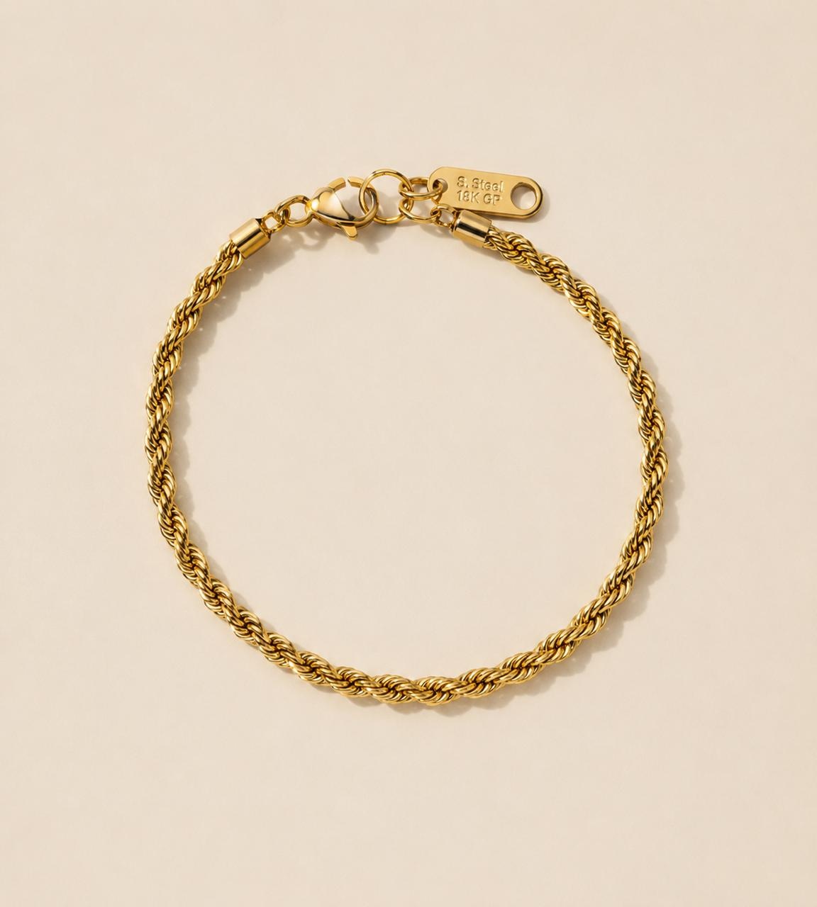 Pulsera Cuerda Dorada, fotografía 1