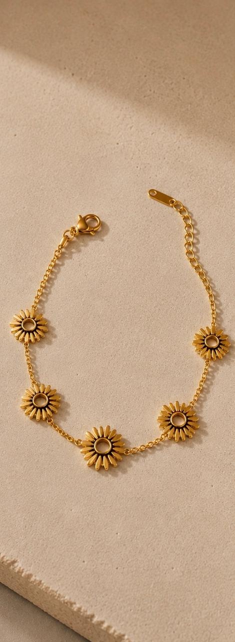 Pulsera Girasoles, fotografía 1